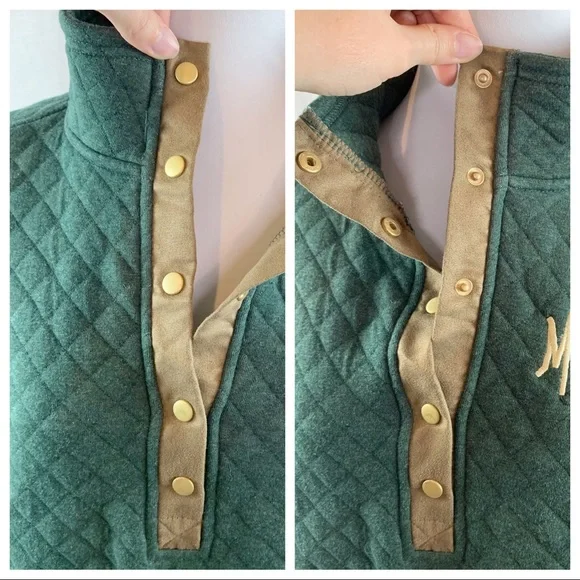 Marley Lilly monogram MLS quilted tunic sweatshirt NWT - Picture 8 of 16